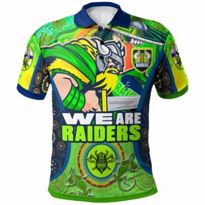 Canberra Raiders Custom Polo Shirt - "We Are Canberra Raiders" Dot Art Painting Polo Shirt