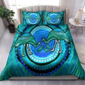 Australia Indigenous Bedding Set - Emu Aboriginal Inspired Dot Painting