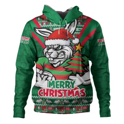 South Sydney Rabbitohs Hoodie Merry Christmas Festive Spirit Edition