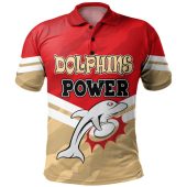 Redcliffe Dolphins Custom Polo Shirt - I Hate Being This Awesome But Redcliffe Dolphins Polo Shirt