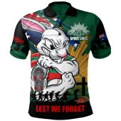 South Sydney Rabbitohs Polo Shirt Fearless ANZAC Defender