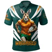 Australia Polo Shirt Wallabies Championship Sport Style