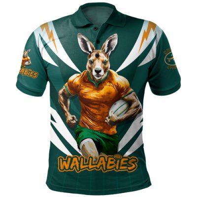 Australia Polo Shirt Wallabies Championship Sport Style