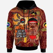 Australia NAIDOC Week Custom Hoodie - Aussie Naidoc Boy With Animals In Aboriginal Inspired And Torres Strait Islander Culture Hoodie