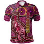 Maroons Rugby Polo Shirt - Custom Indigenous Maroons Polo Shirt