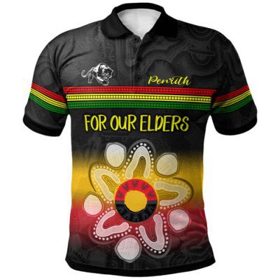 Penrith Panthers Naidoc Polo Shirt - Custom Reggae For Our Elders Polo Shirt