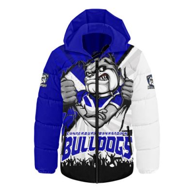 Canterbury-Bankstown Bulldogs Hooded Padded Jacket Fearless Soul Series