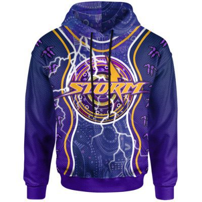 Melbourne Storm Hoodie - Indigenous Melbourne Storm