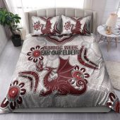Australia Illawarra and St George Naidoc Bedding Set - Custom For Our Elders Boomerangs Bedding Set