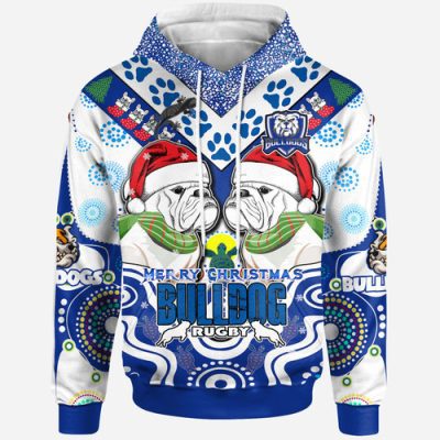 Australia Canterbury-Bankstown Christmas Hoodie - Custom Merry Canterbury-Bankstown Christmas Indigenous Hoodie