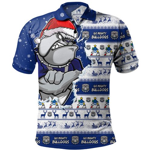 Canterbury-Bankstown Bulldogs Polo Shirt Merry Ugly Christmas Our Beloved Team Scratch Style Canterbury-Bankstown Bulldogs Polo Shirt Merry Ugly Christmas Our Beloved Team Scratch Style