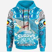 Cronulla-Sutherland Sharks Naidoc Week Hoodie - Custom Indigenous Sharkies Naidoc Week Celebrations Hoodie
