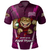 Queensland Maroons Polo Shirt Custom State Of Origin 2024 Show Us Ya Cane Toads!