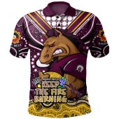 Brisbane Broncos Polo Shirt Aboriginal Inspired Naidoc Week Custom For Die Hard Fan Supporters