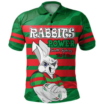 South Sydney Rabbitohs Polo Shirt - I Hate Being This Awesome But Bunnies Polo Shirt