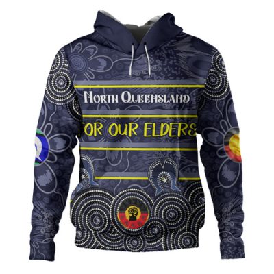 North Queensland Cowboys Naidoc Hoodie - Custom Cowboys Naidoc For Our Elders Aboriginal Inspired Hoodie