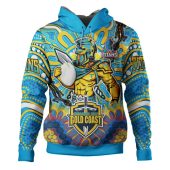 Gold Coast Titans Custom Hoodie - Stand Up Titans Indigenous Aboriginal Inspired Hoodie