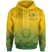 Wallabies Rugby Hoodie - Kangaroo and Coat Of Arms Hoodie