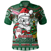 South Sydney Rabbitohs Polo Shirt Aussie Ugly Christmas For Die Hard Fan Supporters