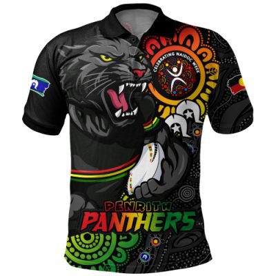 Penrith Panthers Polo Shirt Power Through Generations NAIDOC Edition