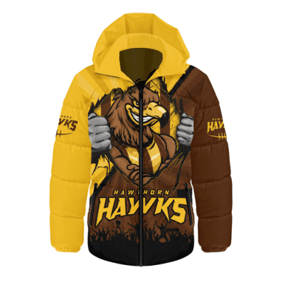 Hawthorn Hooded Padded Jacket Breaking Through Fan Design