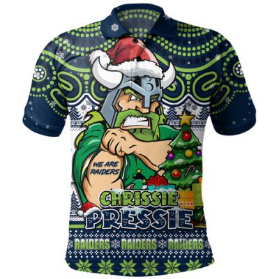 Canberra Raiders Polo Shirt Aussie Ugly Christmas For Die Hard Fan Supporters