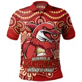 Redcliffe Dolphins Polo Shirt Aboriginal Inspired Tough Fan Rugby For Life