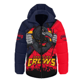 Adelaide Crows Hooded Padded Jacket Breaking Through Fan Design