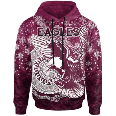 Manly Warringah Sea Eagles Christmas Hoodie - Custom Christmas Super Eagles Hoodie