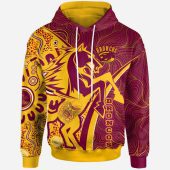 Brisbane Broncos Hoodie - Custom Broncos Pride With Tattoo And Art Personalised Name And Number Hoodie