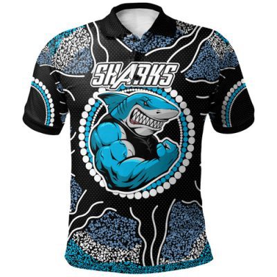 Cronulla-Sutherland Sharks Custom Polo Shirt - Australia Cronulla