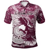 Australia Sea Eagles Christmas Polo Shirt - Custom Christmas Super Eagles Polo Shirt