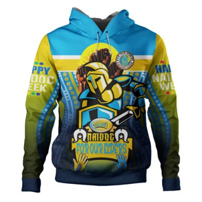 Gold Coast Titans Naidoc Hoodie - Custom Titans Naidoc Week For Our Elders Aboriginal Inspired Hoodie