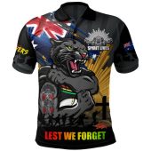 Penrith Panthers Polo Shirt Fearless ANZAC Defender
