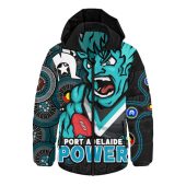 Port Adelaide Hooded Padded Jacket NAIDOC Spirit Of Country