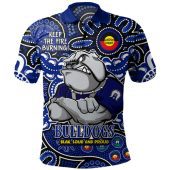 Canterbury-Bankstown Bulldogs Polo Shirt Custom Naidoc Week 2024 Aboriginal Pattern And Torres Strait Islander Inspired