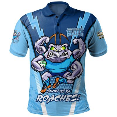 New South Wales Blues Polo Shirt State Of Origin 2024 Sport Style
