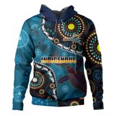 Indigenous All Stars Custom Hoodie - Dreamtime Turtles With Indigenous Cultures Flag Hoodie