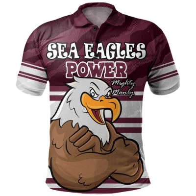 Manly Warringah Sea Eagles Polo Shirt- Manly Warringah Sea Eagles Supporter Polo Shirt