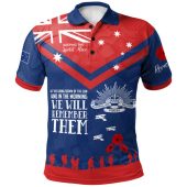 Australia Newcastle Anzac Custom Polo Shirt - Keeping The Spirit Alive Polo Shirt