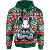 South Sydney Rabbitohs Hoodie - Custom Polynesian Super South Sydney Rabbitohs Hoodie