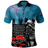 Australia Polo Shirt Anzac Day Blue Horizon Of Sacrifice