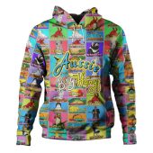 Australia Hoodie - Australia's Iconic Big Things Postage Stamps Style Hoodie