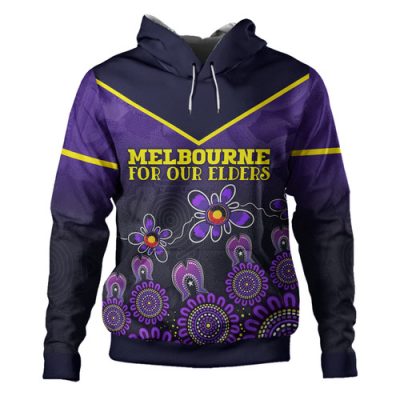 Melbourne Storm Naidoc Hoodie - Custom For Our Elders Purple Hoodie
