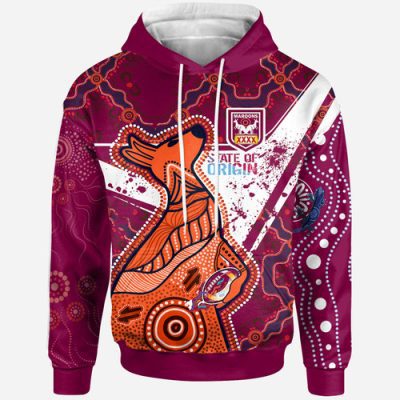 Cane Toads Team Hoodie - Custom Cane Toads Maroons Kangaroo Dot Art Painting Splash Hoodie