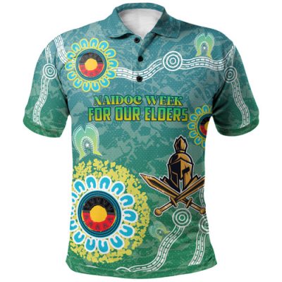 Gold Coast Titans Naidoc Polo Shirt - Custom For Our Elders Polo Shirt