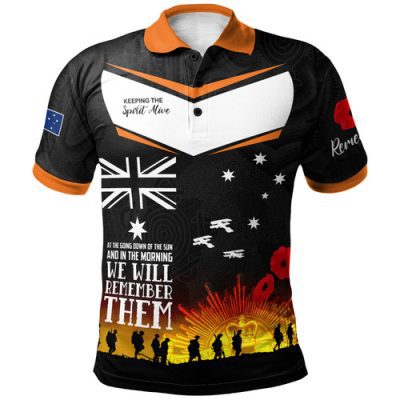 Australia South Sydney Anzac Custom Polo Shirt - Keeping the Spirit Alive Polo Shirt