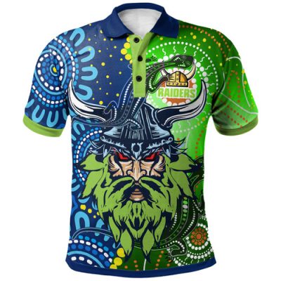 Canberra Raiders Custom Polo Shirt - Indigenous Canberra Raiders Power Polo Shirt