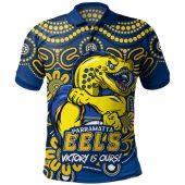 Parramatta Eels Polo Shirt Aboriginal Inspired Tough Fan Rugby For Life