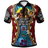 Australia Naidoc Week Custom Polo Shirt - Indigenous Culture Get Up! Stand Up! Show Up!